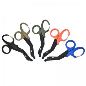 China Black Coated medical shear scissors pouch Trauma Bandage EMS IFAK Clamp on sale