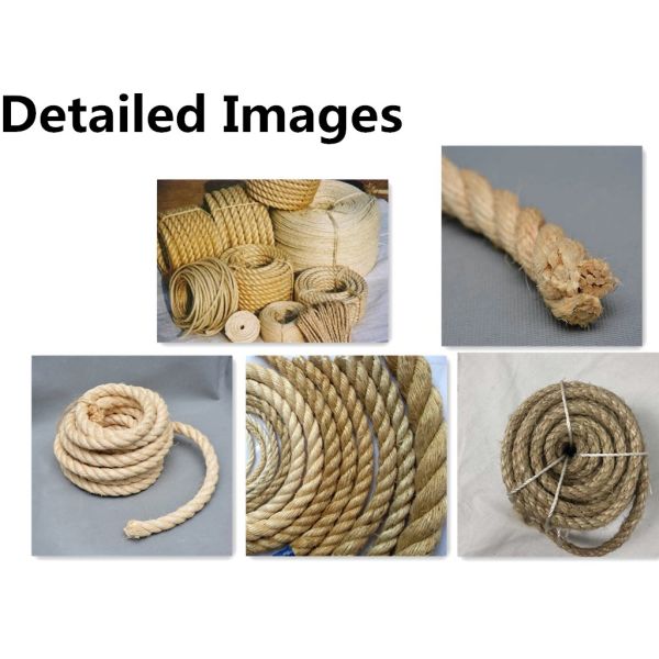 Long Durable Manila Twisted Rope Dia.4mm-60mm for Mooring Boat and More Length 0-1000m