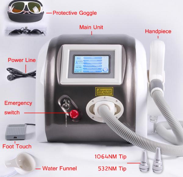 Quality 1064nm 532nm 1320nm Laser Pigment Removal / Tattoo Removal Machine Multifunction 1000mj wholesale