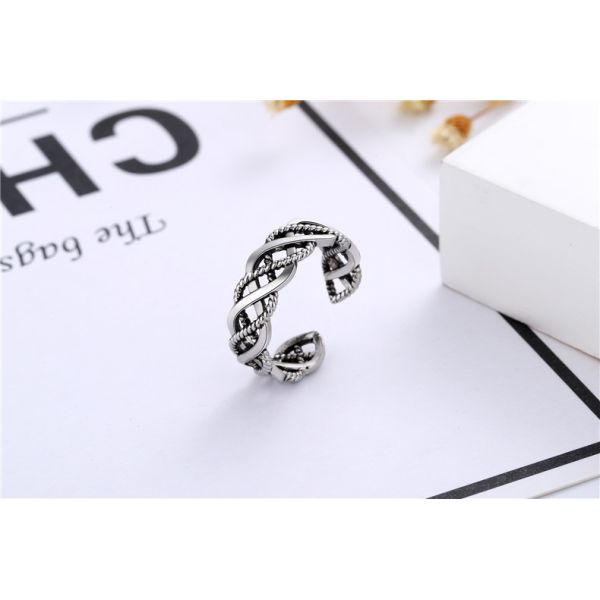 Antique Silver Plating 925 Sterling Silver Engagement Ring For Men