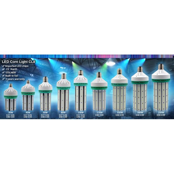 E40 E27 30w Corn Cob Light Bulbs Indoor / Outdoor Lighting Replacement 5700K