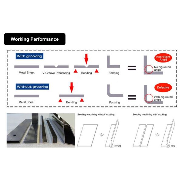 Sheet Metal CNC V Groove Cutting Machine Full Servo V-Cut Scoring Machine