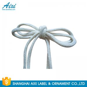 Cheap 100% Cotton Webbing Straps Printed Flat Cotton Elastic Cord Shoelace for sale