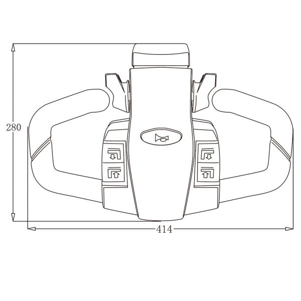 10mA EP Pallet Truck Tiller Head With Battery Indicator