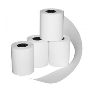 Cheap 80x80 Bpa Free Credit Card Paper , High Tightness Thermal Receipt Rolls  57mm 80mm Normal Sizes for sale