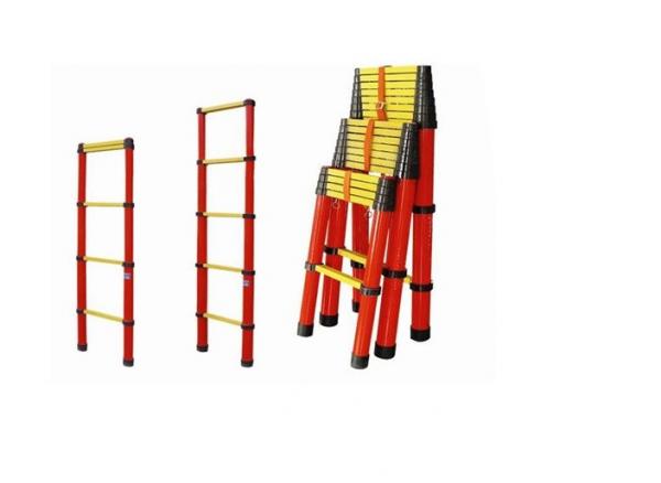 Quality FRP Fiberglass Telescoping Ladder , Insulated Fiberglass Telescopic Ladder wholesale