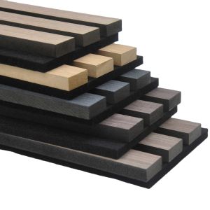 China Veneer MDF Akupanel Slat Wall Panel Sound Proof Slatted Wood Acoustic Panels on sale