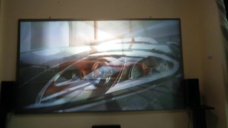 Micro Layers Fixed Frame Screen Edgeless Ambient Light Black Diamond With 1cm Frame