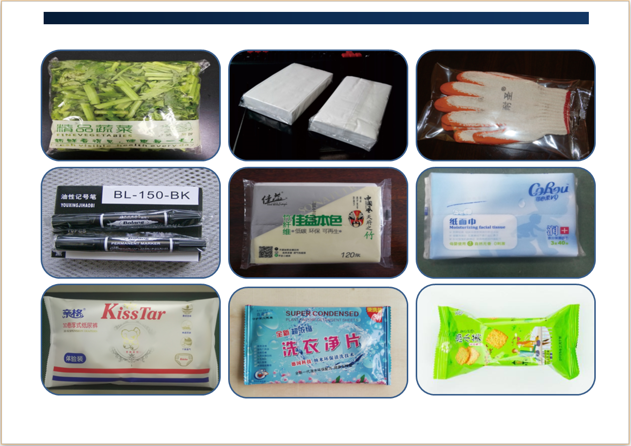 SGS Bread Packing Machine 220V 2.4kW Pillow Bag Packing Machine