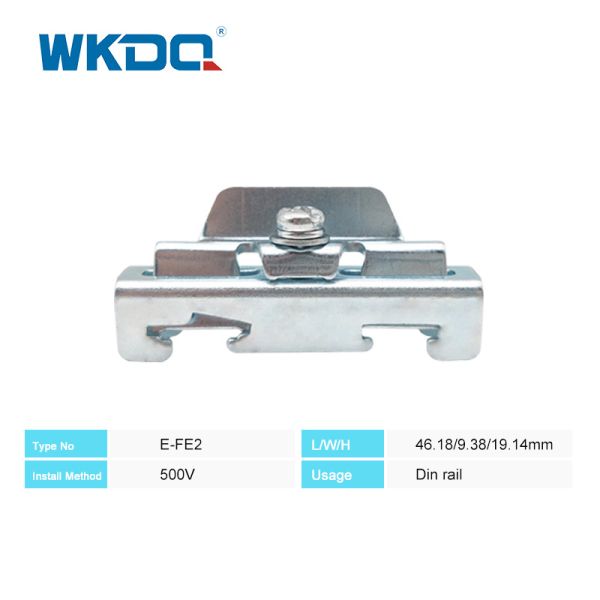 E/EF2 Aluminum Din Rail End Clamp NS 35 Galvanized Din Rail Accessories