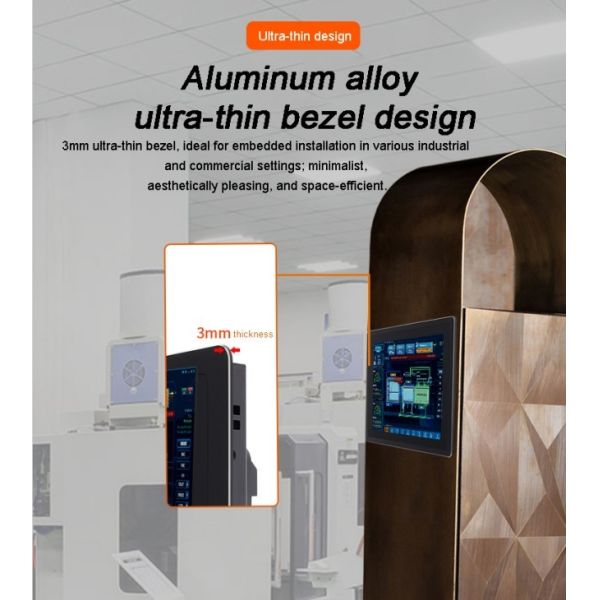 Fully Enclosed TouchScreen Multi Network Port Embedded Industrial Control Integrated Computer