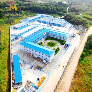 Cheap Promotion Sandwich Panel Homes Prefabricated Camp With Portable Dormitory And Toilet for sale