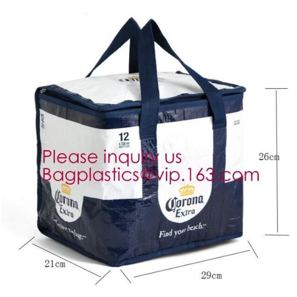 thermal large ice cooler bag/insulated aluminium foil 600D polyester lunch picnic cooler bags,picnic lunch aluminum insu