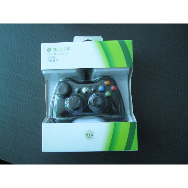 Solid Black XBOX One Gamepad , Vibration Wired Game Controller