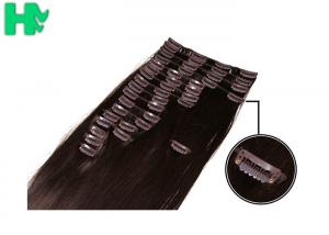 China 7A Synthetic Clip In Hair Extensions / Tangle Free Hair Extensions on sale