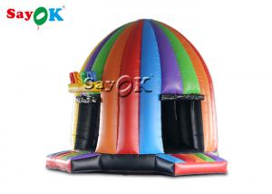 Cheap Best Inflatable Tent 5x4x3.8mH Inflatable Disco Dome Bouncy Castle With Magic Lights for sale