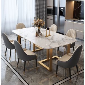 Buy cheap Marble Top Hotel Dining Table Fireproof from wholesalers