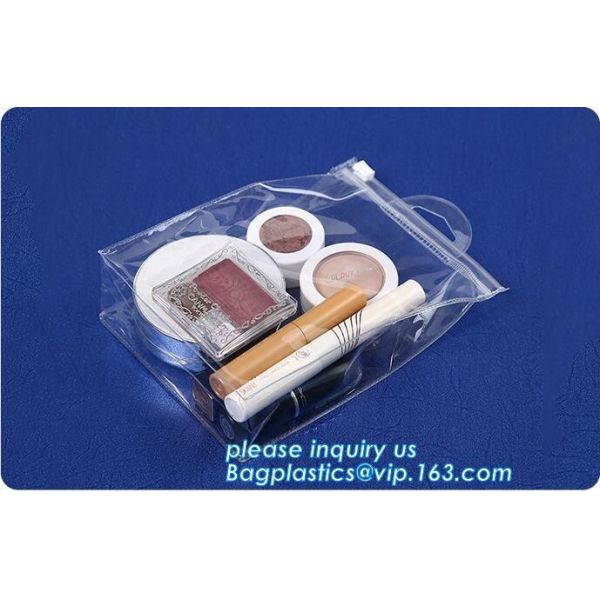 Biodegradable Customised printing Clear PVC Cosmetic Standup k Pouch,Toiletries Cosmetic Pvc Pouch With Marble Dig