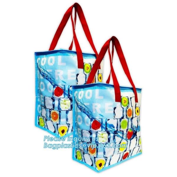 promotional 16 cans insulated cooler tote bag outdoor picnic lunch freezable bag for camping beach travel bags, bagplast