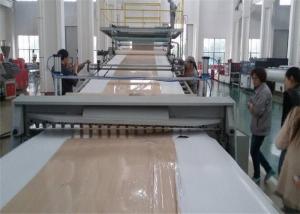 China Two Extruder PVC Plastic Sheet Extrusion Line Artificial Marble Stone Sheet Production on sale