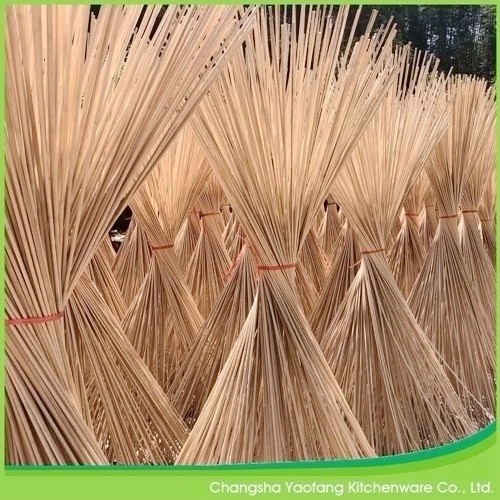 Natural Disposable Bamboo Barbecue Sticks Customized Logo