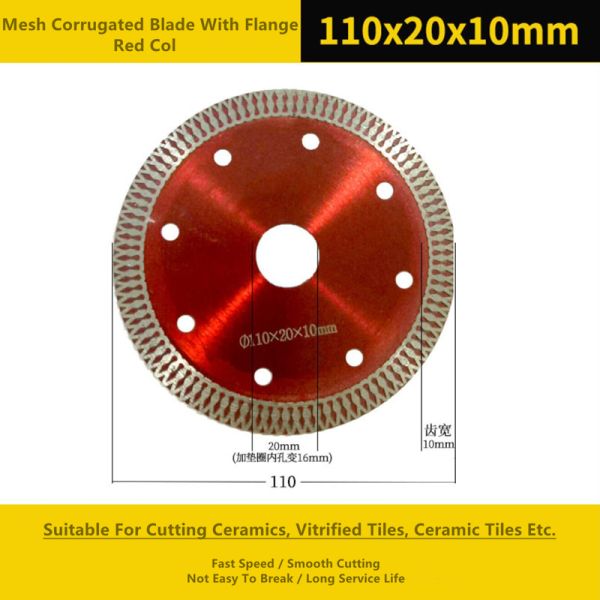 115mm Diamond Cut Circular Saw Blade Mesh Corrugated