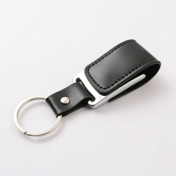 PU / Real Leather Customized USB Flash Drives 32GB 256GB Embossing Logo 2.0 3.0