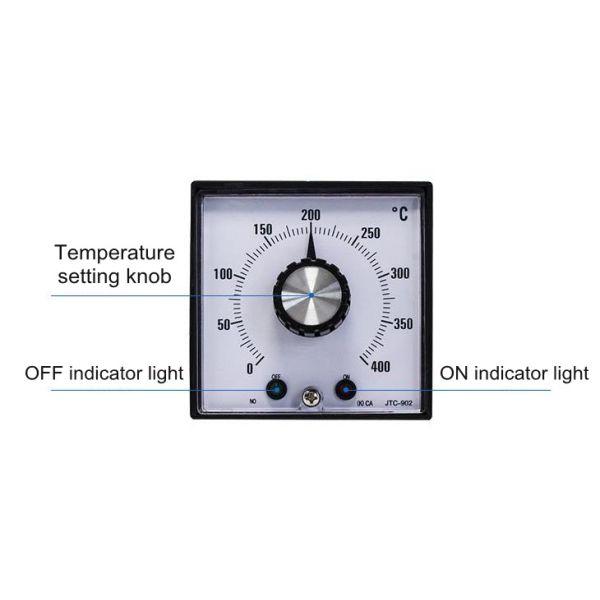 JTC-902 mechanical knob thermostat regulator 0~400 pointer temperature controller