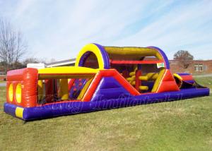 China Inflatable Bounce House Obstacle Course PVC Sport Game Obstacle Course For Adults on sale