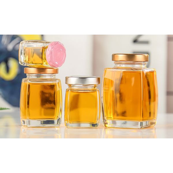 Thick Glass Storage Jars With Lids , Empty Square Glass Containers Easy To Clean
