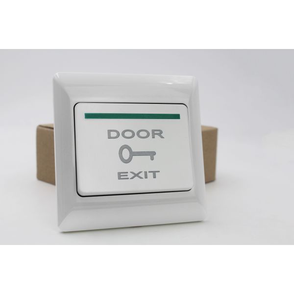 Fireproof PVC Door Exit Push Button NO NC COM Plastic Series Back Box Optional