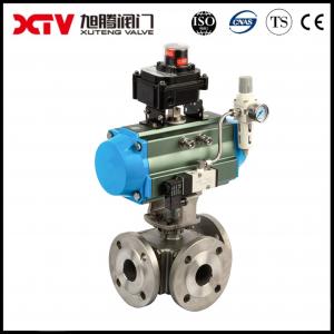 Cheap High Platform Square Three-Way Q44F-25P Floating Ball Valve for Different Applications for sale