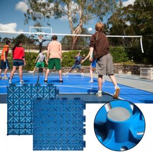 Cheap 3x3 Badminton Pickleball Tennis Court Tiles Interlocking Outdoor Basketball Tiles for sale