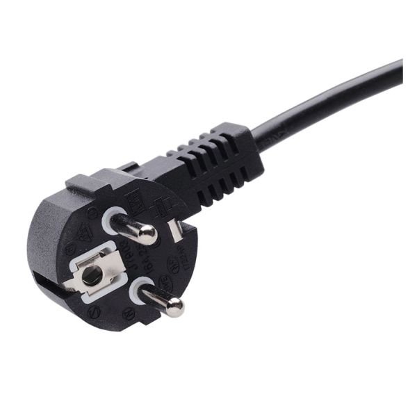 16A 250V Denmark Three Prong Ac Power Cord With Standard Bare Copper Conductor