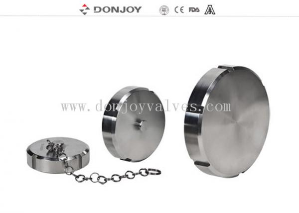 Quality Food Grade Stainless steel sanitary blind cap with/without chain 3A/DIN/SMS wholesale