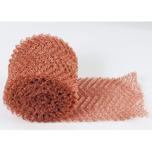 ODM Red Copper Wire Mesh 100mm Width 0.10mm Diameter For Cable