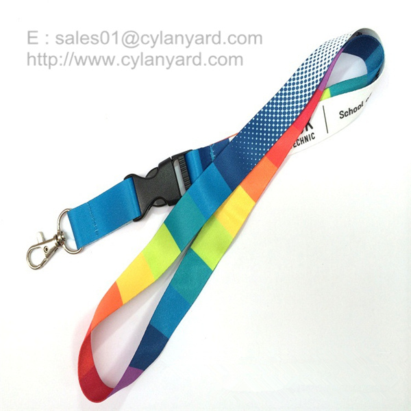 Custom sublimated full color neck lanyards wholesale cheap pricing