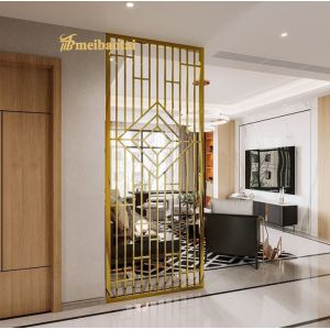 Cheap 304 Stainless Steel Room Divider , 3048mm Metal Partition For Living Room for sale
