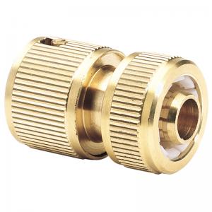 Cheap Threaded Brass Garden Hose Connectors , Brass Outside Tap Hose Connector for sale