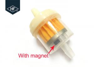 Cheap Scooter Mower Motorcycle Fuel Filter , Universal Plastic High Flow Fuel Filter With Magnetic for sale