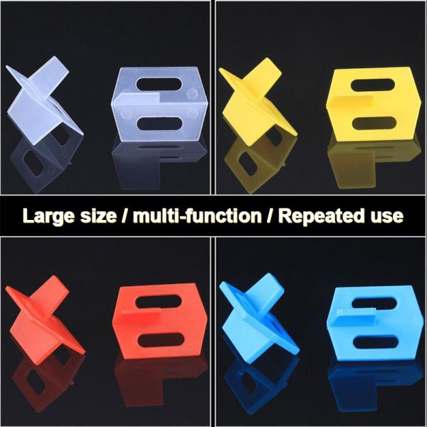 Reusable T-shaped Straight Cross Universal Multifunctional Tile Spacer Tile Leveling System Tools