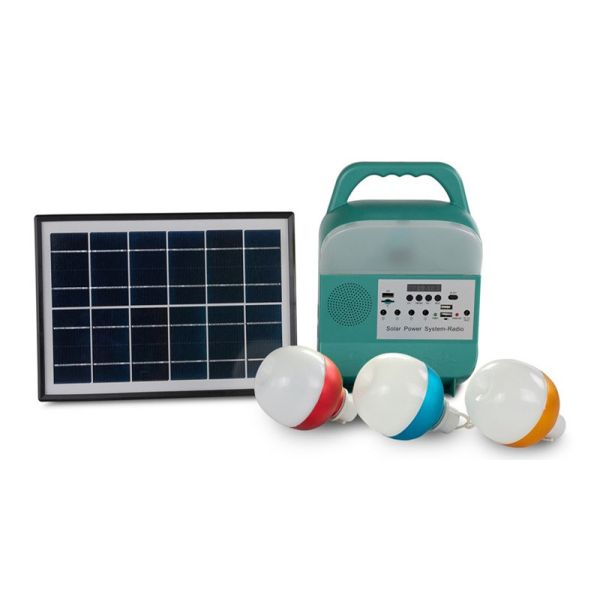 Outdoor Portable Portable Multi-Function Solar Power Generation System Headlight with Rechargeable Audio Bluetooth Radio