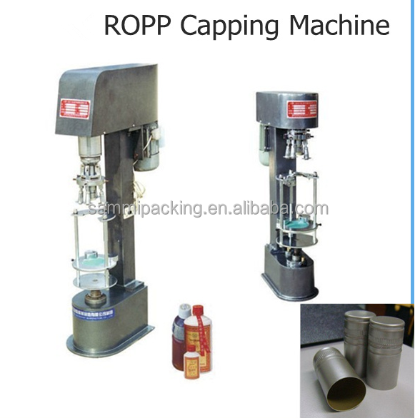 100% Warranty Wine Glass Bottle Ropp Capping Machine Whisky Aluminum Cap Sealing Machine Liquor Screw Capping Machine