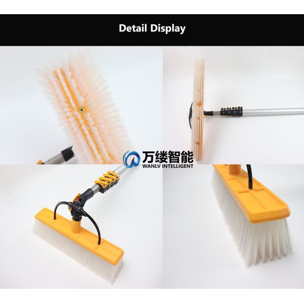 Solar Panel Cleaning Tools with Mini Lithium Battery Water Pump and Aluminum Alloy Telescopic Pole