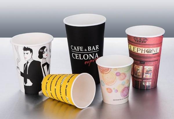 Quality Single Wall Vending Paper Cups Multi - Colors With Neat Cutting Edge wholesale