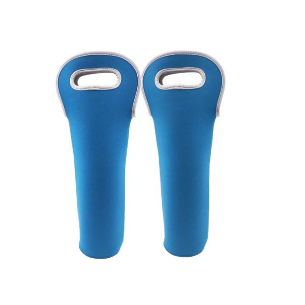 Blue Personalised Bottle Holder 3.5 Mm Neoprene For Champagne / Wine Bottles