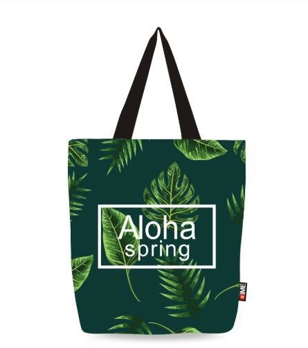 Custom silk screen printed Cotton material handle style blank natural cotton canvas bag without logo bagplastics bagease