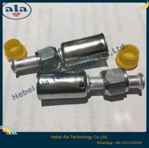 Cheap #6 #8 #10 #12 Al joint with iron jacket ac fitting Female Flare AC hose fitting 180 DEGREE AC Fitting ac hose connector for sale