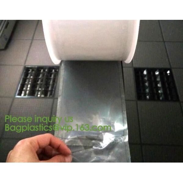 custom design degradable clear self adhesive seal plastic auto bag,Bag sealing pre-opened poly bags on a roll,transparen