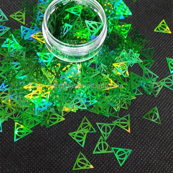 Wedding Occasion Holographic Gold with Holographic Silver Holographic Red Blue Green Grass Glitter 1 Color Print Method
